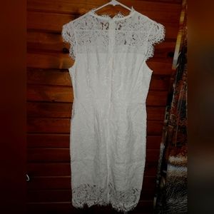 Womens White Lace Dress